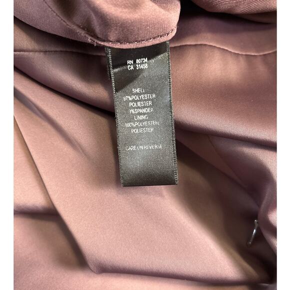 BCBG Vintage Y2K Satin Silky Party Dress Size 10 Purple Beaded Holiday Chic - Picture 6 of 8